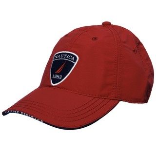 Nautica Mens Vintage Red 1983 Patch Hat