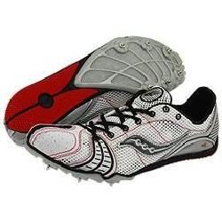 Saucony Endorphin MD White/Silver/Red Athletic