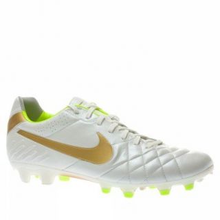 Nike Tiempo Legend IV FG Mens Soccer Cleats White/Gold