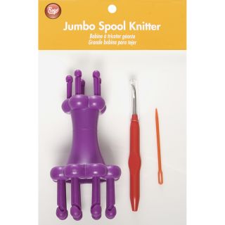 Boye Plastic Jumbo Spool Knitter Set with Needle/Hook/Instructions