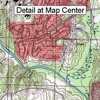 USGS Topographic Quadrangle Map   Wake Forest, North