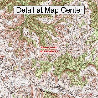 USGS Topographic Quadrangle Map   Vevay South, Indiana