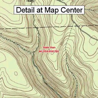 USGS Topographic Quadrangle Map   Slate Run, Pennsylvania