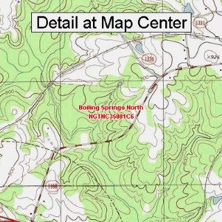 USGS Topographic Quadrangle Map   Boiling Springs North