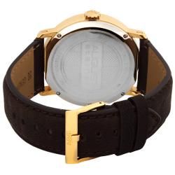 August Steiner AS8004YG Mens Goldplated Stainless Steel Watch
