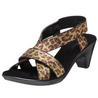 Vivanz Womens Gianna Sandal,Leopard,5 M US Shoes