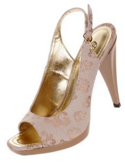 Dereon Womens Lovely Lady Pump,Gold,8 M Shoes