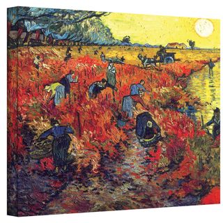 Van Gogh Red Vineyard at Arles Wrapped Canvas