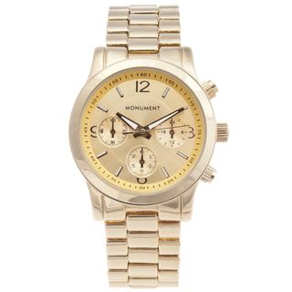 Monument Womens Gold tone Sport Watch