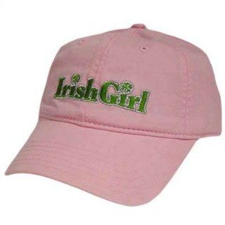 IRISH GIRL PINK GREEN BASEBALL CAP HAT LADIES WOMEN