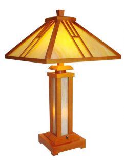 Tiffany style Mission 2 light Table Lamp