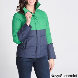 Tommy Hilfiger Womens Color block Puffer Jacket