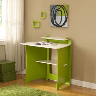 Legare 34 Inch Green and White Kids Desk