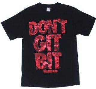 Dont Git Bit   Walking Dead T shirt Clothing