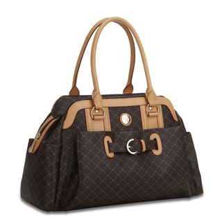 Rioni Brown Signature Leather Handbag