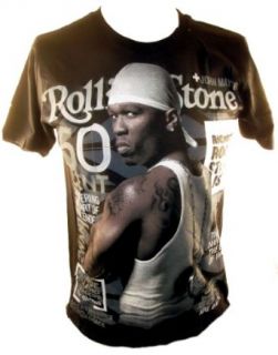 50 Cent Mens T Shirt   Rolling Stone Cover Image: Clothing