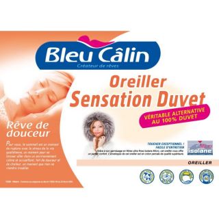BLEU CALIN Oreiller Sensation Duvet 50x70cm   Achat / Vente OREILLER