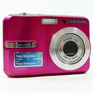 Samsung S860 8.1MP Pink Digital Camera (Refurbished)