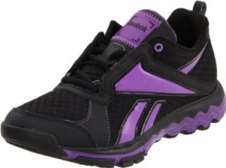 Fuel Gym Low Cross training Shoe,Black/Purple/Mesh,5 M US Shoes