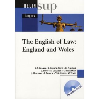 The english of law  england and wales   Achat / Vente livre