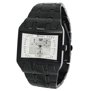 Geneva Platinum Mens Chronograph style Link Watch