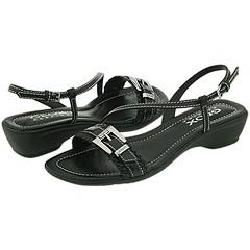 Geox D Coral 14 Black Smooth Leather Sandals