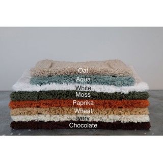 100 percent Egyptian Cotton Plush No slip Bath Rug (24 x 34