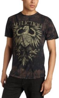 Affliction Mens Imperial T Shirt,Black,Small: Clothing