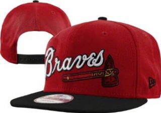 New Era Reverse Word Snapback Hat Atlanta Braves Clothing