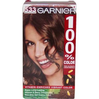 Garnier 100% Color Vitamin Enriched Gel creme #533 Medium Golden Brown