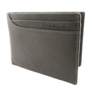 Italian leather wallet Hedgren dark brown.: Clothing
