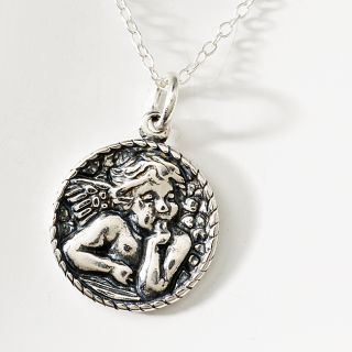 Creative Design Group Sterling Silver Guardian Angel Necklace