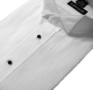 Tuxedo Shirt   1/8 Inch Pleat Wing Collar Poly Cotton