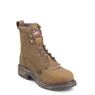Tony Lama® 8 TLX® Steel Toe Work Packer Boots, TAN, 10W Shoes