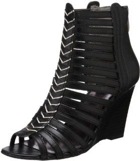 : KATHY Van Zeeland Womens Billie Wedge Sandal,Black,8.5 M US: Shoes