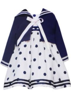 Rare Editions Sailor Dress, Ivory/White, 18 Months