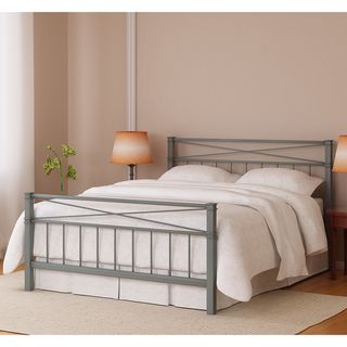 Amar Silver Finish King Bed