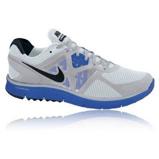 Nike Lunarglide+ 3 Mens Running Shoes Platinum/Black/Grey/Blue Shoes
