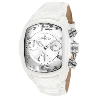 Invicta Womens Lupah/Revolution White Genuine Leather Watch