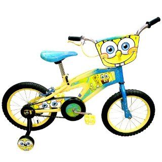 Street Flyers Spongebob Bicycle (Blue/Yellow, 16 Inch