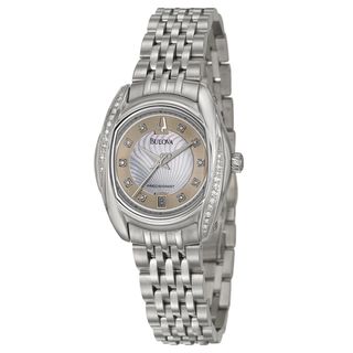 Bulova Womens Stainless Steel Precisionist Diamond Watch