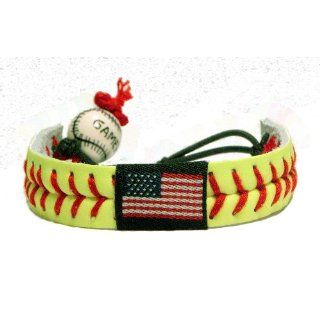 American Flag Classic Softball Bracelet