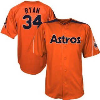 Nolan Ryan Houston Astros Orange Cooperstown Baseball