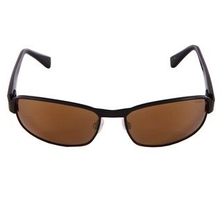 Bolle MensMalcolm Satin Black Plastic Polarized Fashion Sunglasses