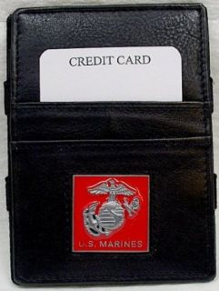 Marines Jacobs Ladder Magic Wallet ~ Black Clothing