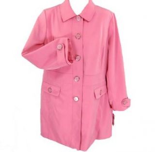 JM Collection Womens Coat Coral Pink 22W Clothing