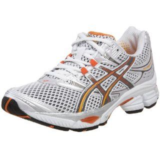 Womens GEL Cumulus 11 Running Shoe,White/Granite/Orange,5 M Shoes