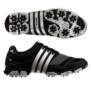 Adidas Mens Tour 360 4.0 Sport Black/ Silver Golf Shoes