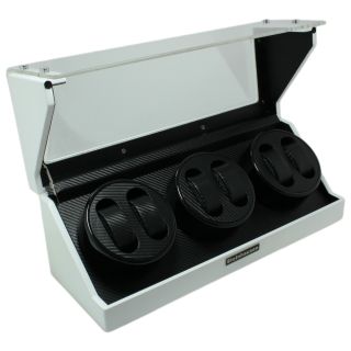 Steinhausen 4 mode White Lacquer Coated Wood 6 watch Winder Today $