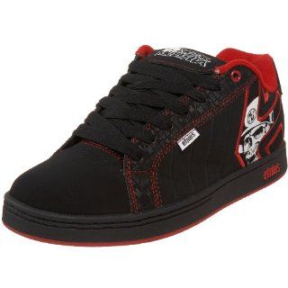 Mens Fader Metal Mulisha Skate Shoe,Black/Red/White,5.5 M US Shoes